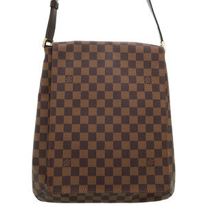 Louis Vuitton Damier Ebene Brown Musette Shoulder Bag